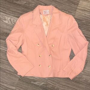 VINTAGE Pendleton wool Women's Pink Double-Breasted Blazer